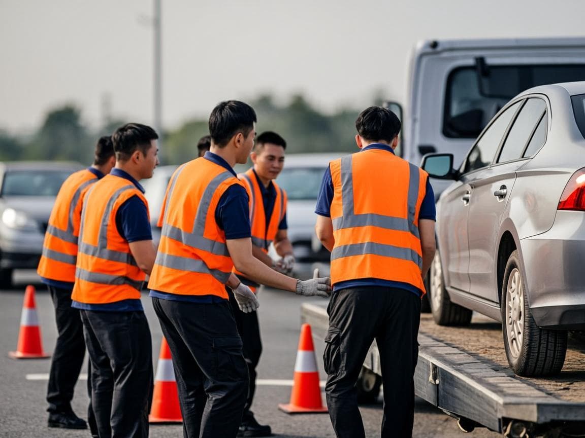 Accident Recovery — Calm, careful help after a collision.